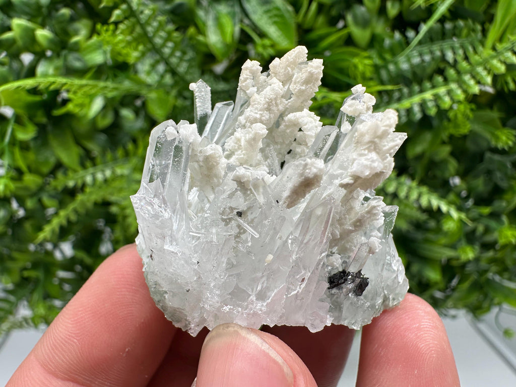 Quartz with Calcite: Madan Bulgaria Natural Crystal Mineral