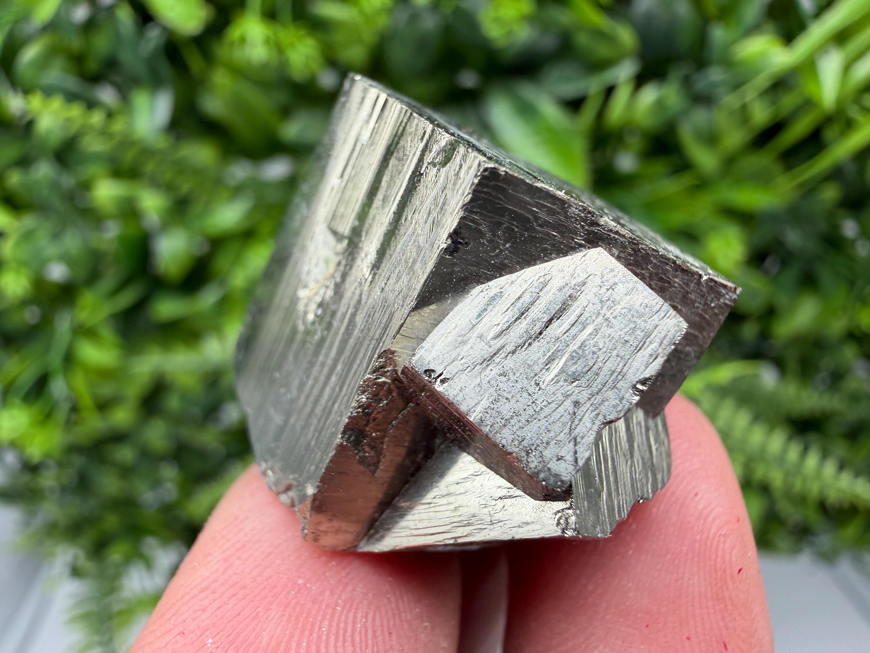 Interjoined Pyrite Cube, Shiny Home Decor Stone, La Rioja Spain