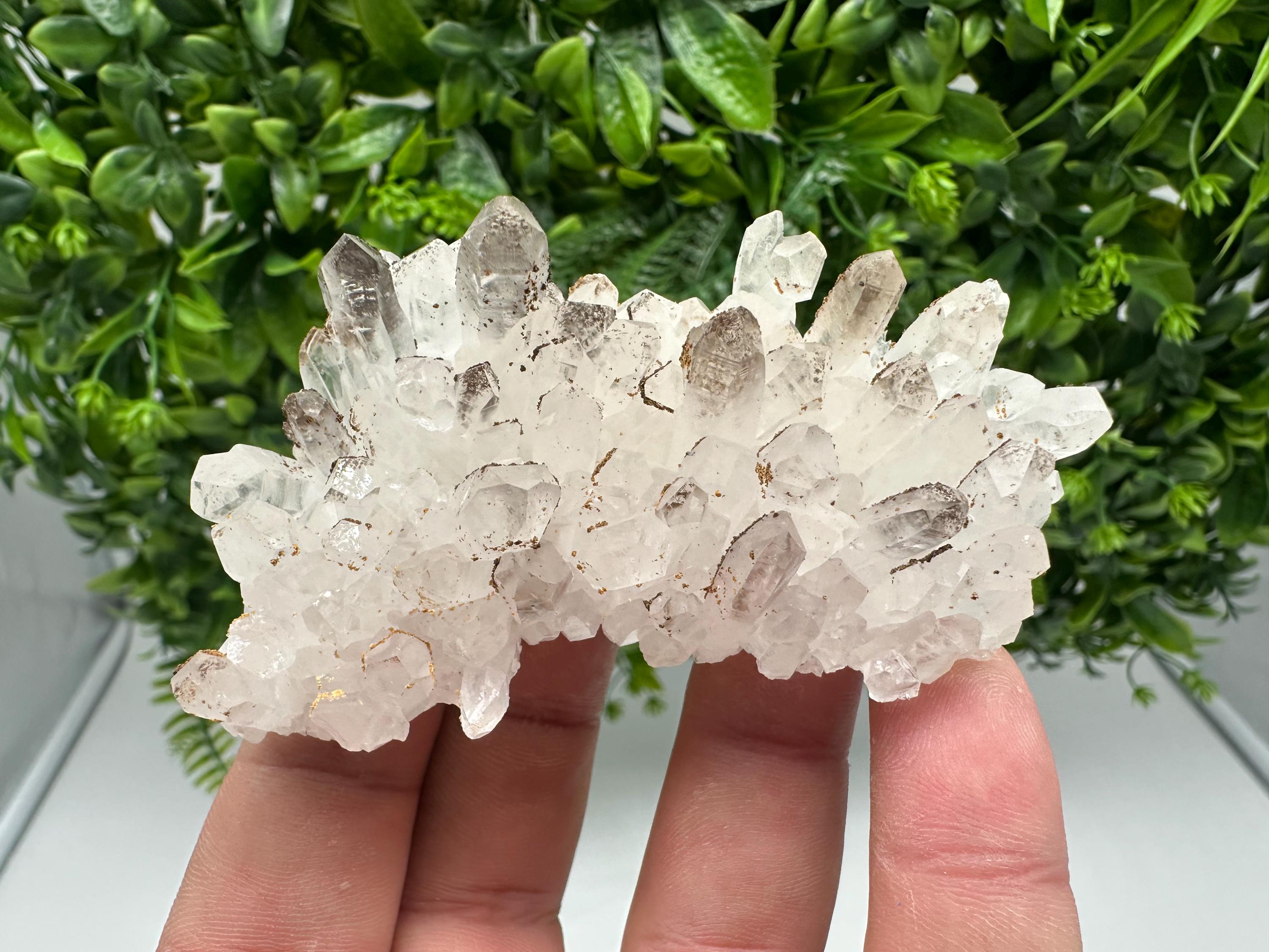Transparent Quartz whit Siderite 9th September mine Bulgaria natural minerals souvenir crystal stone gift minerals collection rock