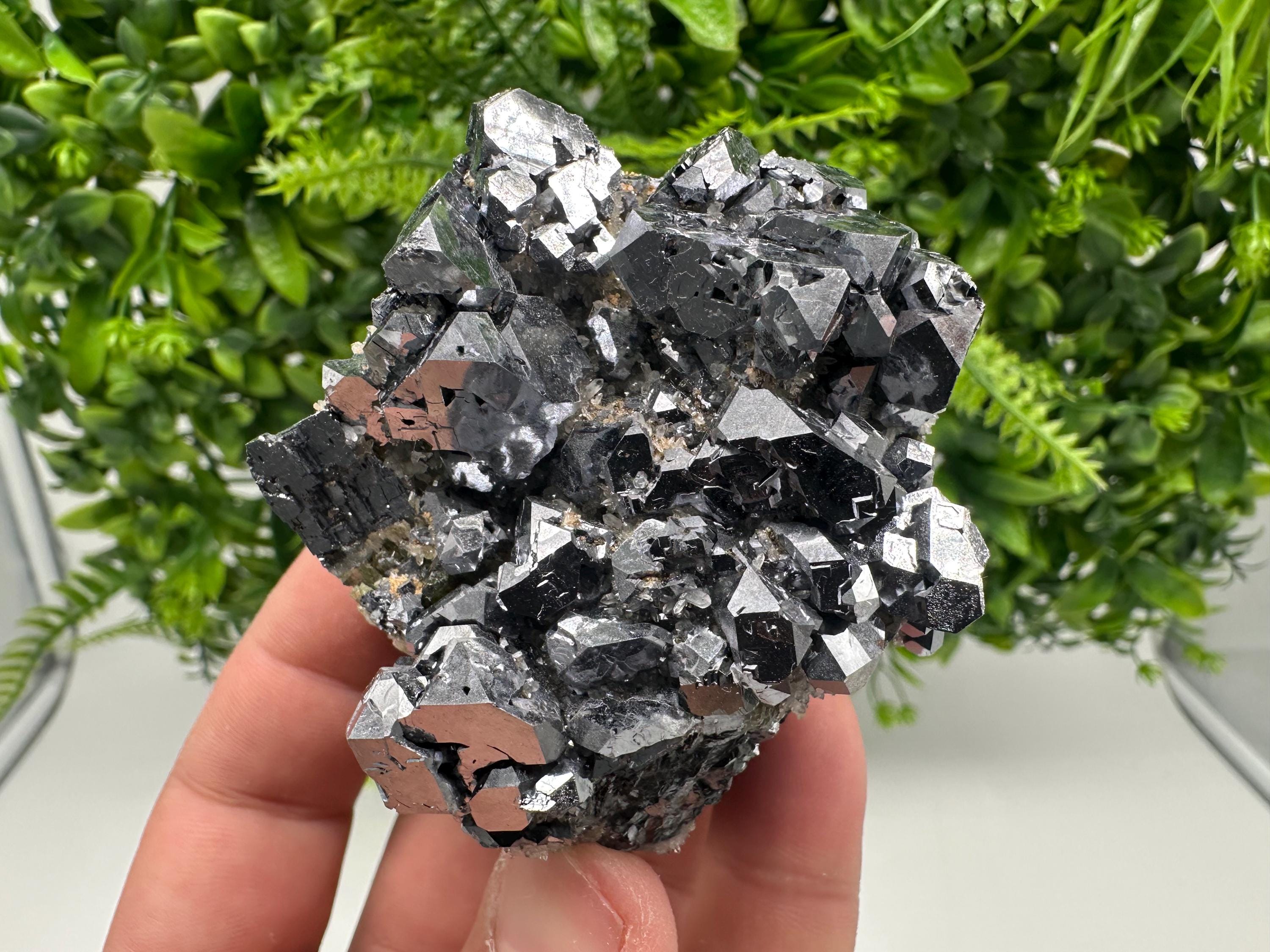 Galena with Quartz Specimen: Krushev Dol Mine, Bulgaria