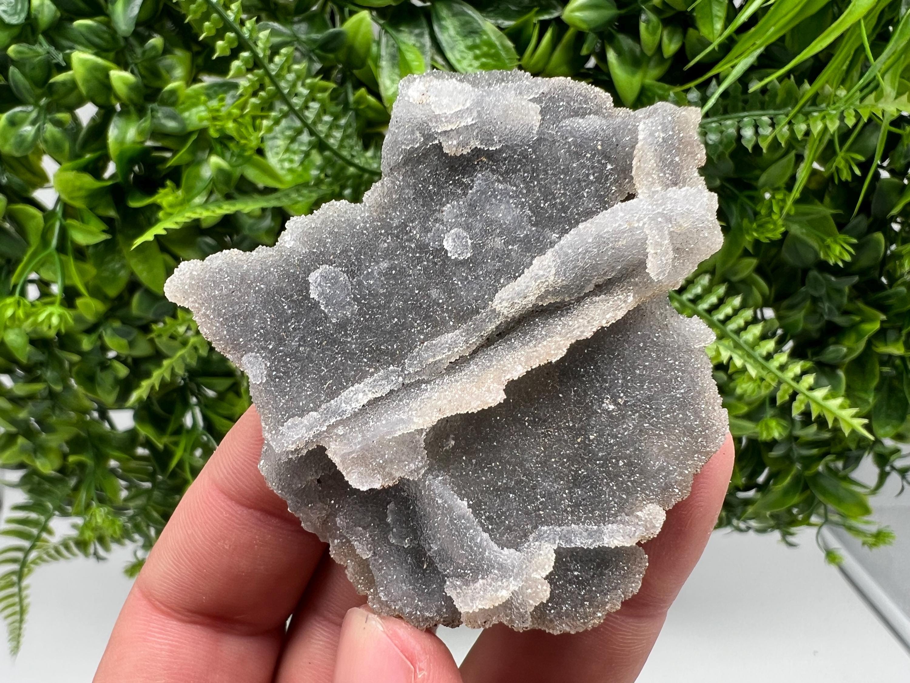 Wonderful Quartz var Chalcedony whit Chlorite natural minerals crystal gift minerals collection specimen home decor stone Quartz cluster