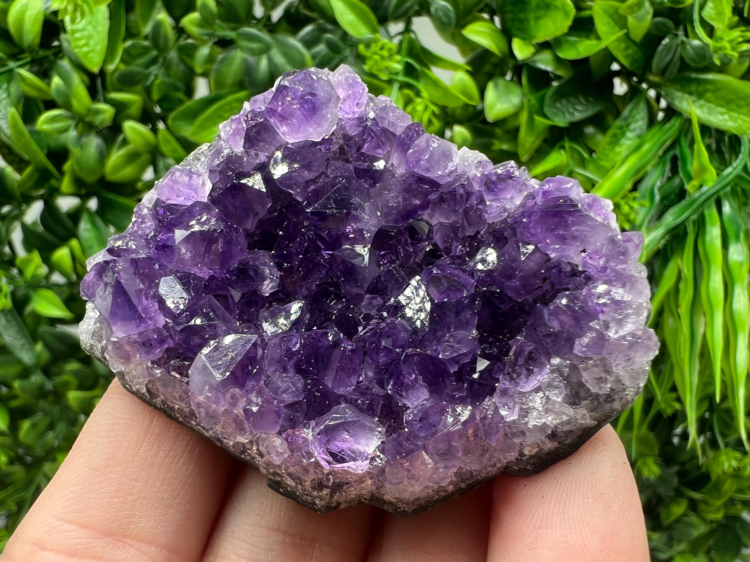 Uruguay Amethyst Crystal: Purple Quartz Phantom - Home Decor