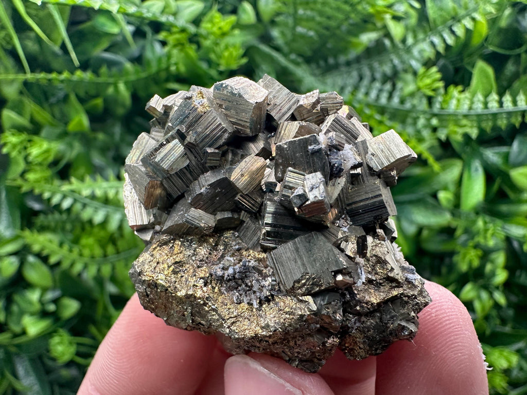 Rainbow Pyrite Cluster from Bulgaria: Home Decor Gift