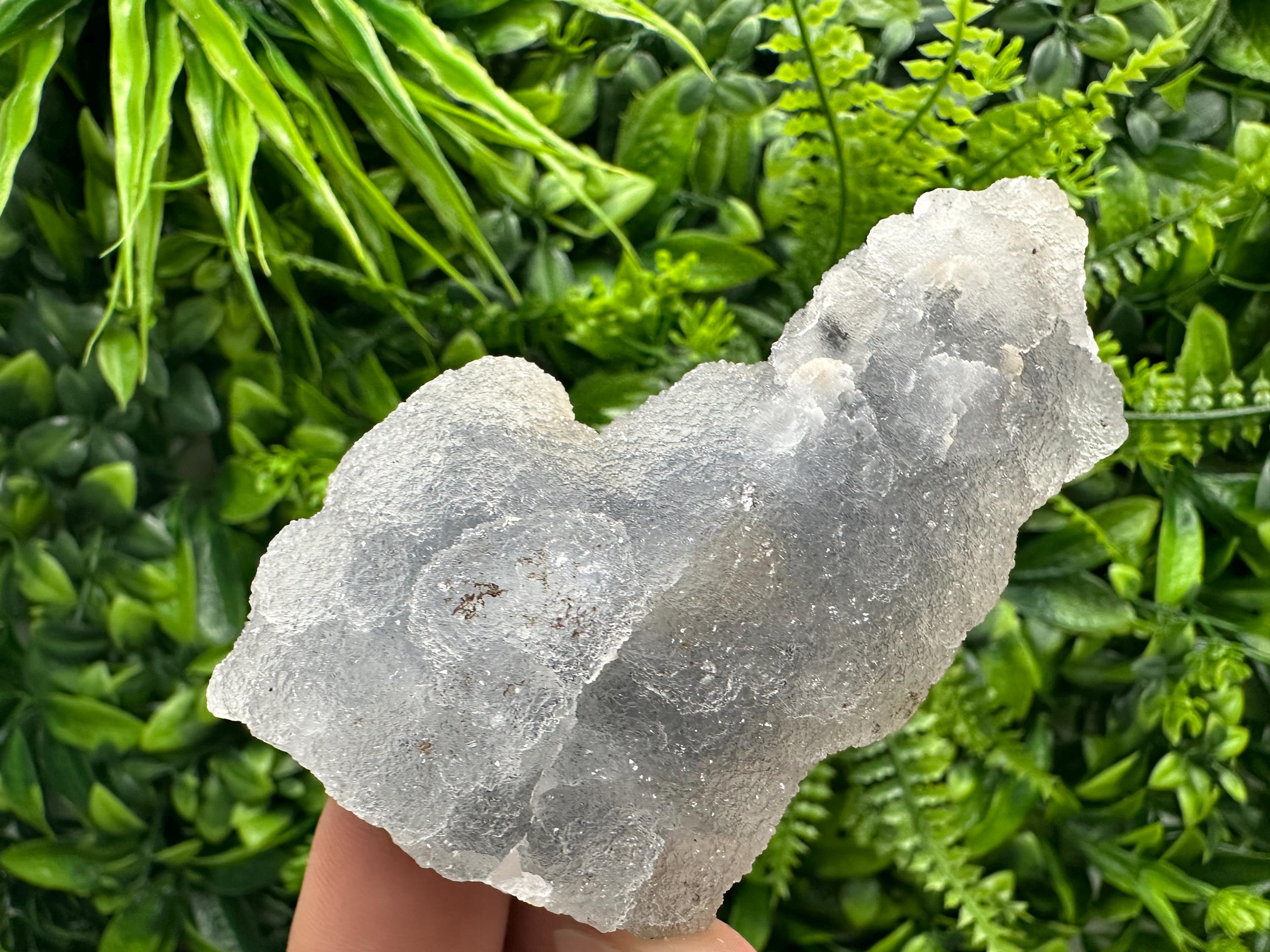 Natural Chalcedony Specimen: India Crystal Mineral, Home Decor
