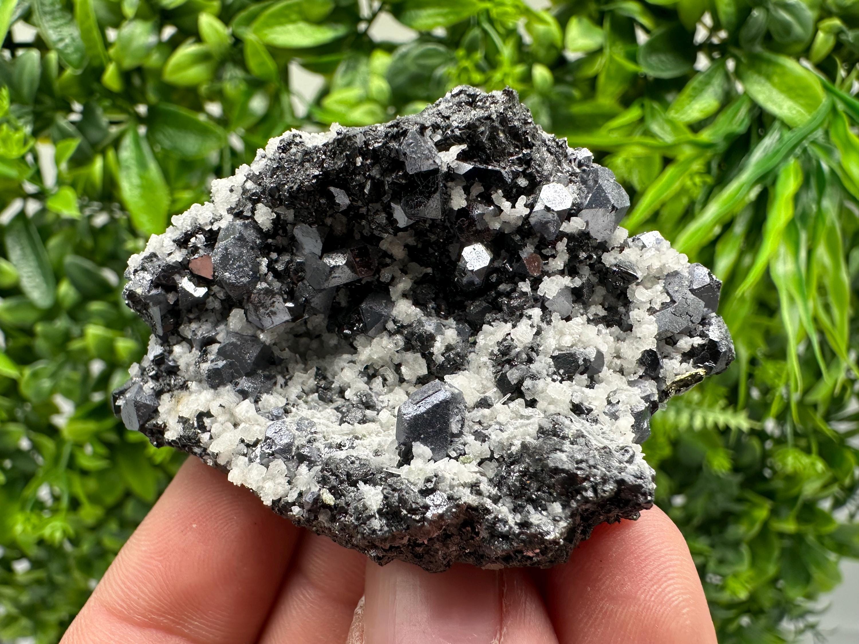 Stunning Shpinel Galena on Sphalerite,Calcite from Borieva mine,Madan,Bulgaria,Natural,collectible mineral specimen,home decor,collectible’s