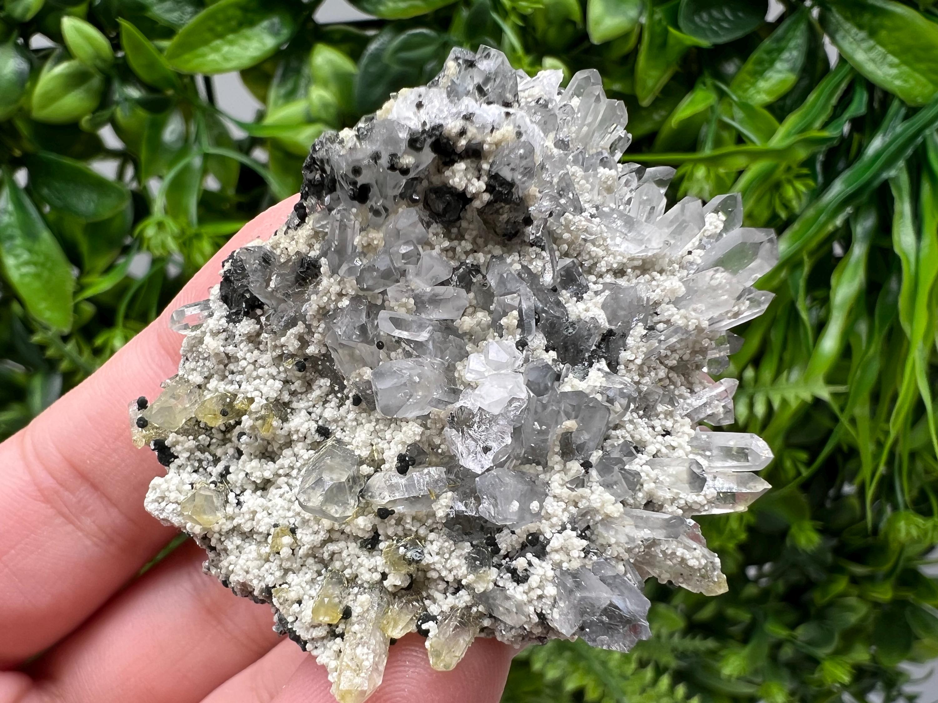Stunning Quartz whit Chlorite,Epidote included from Borieva mine,Madan,Bulgaria,natural,collection mineral specimen,home decor stone,gift