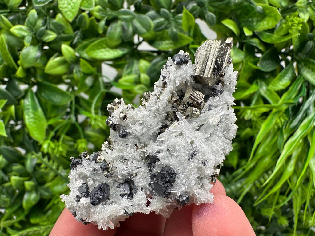 Pyrite Sphalerite Quartz Calcite Mineral Specimen, Madan Bulgaria