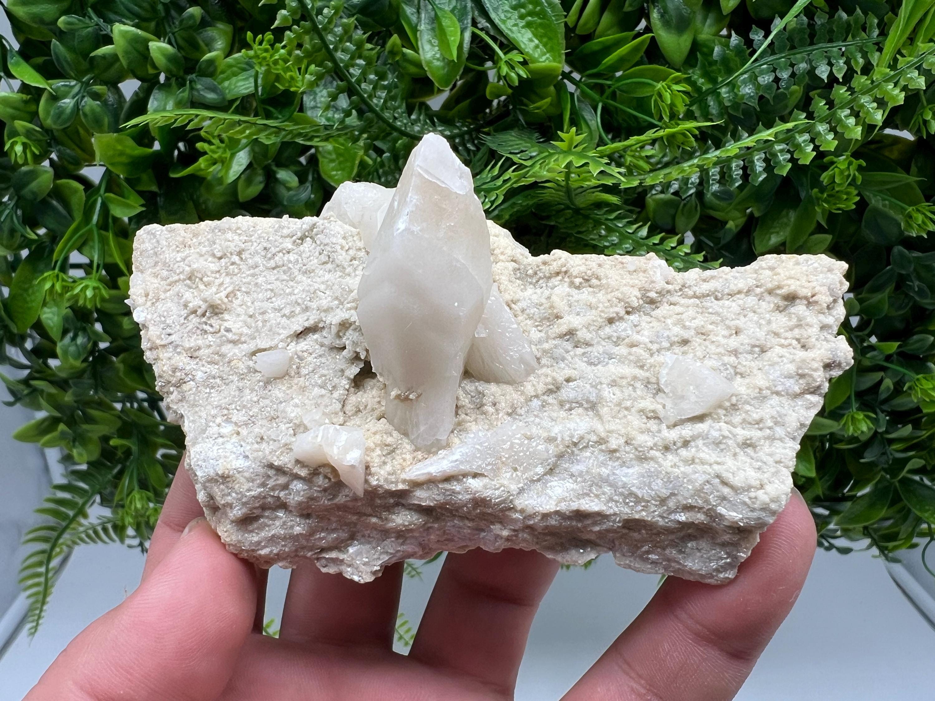 Calcite on Aragonite: Rare Healing Crystal from Bulgaria