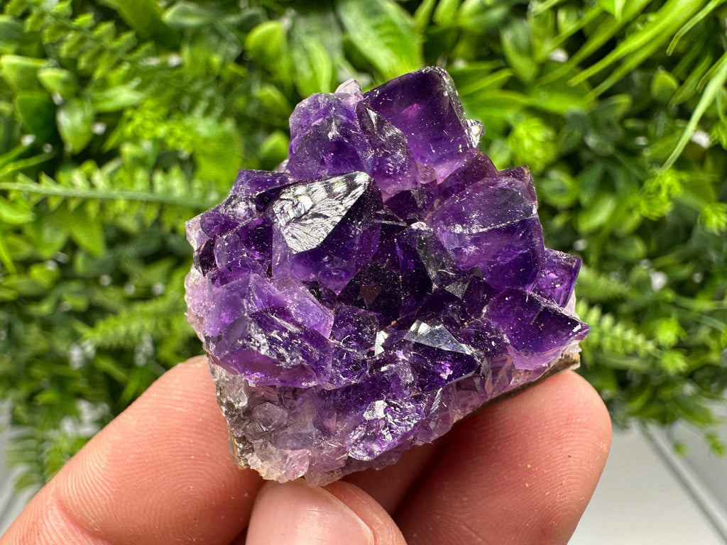 Natural Purple Amethyst Cluster, Uruguay Crystal, Home Decor