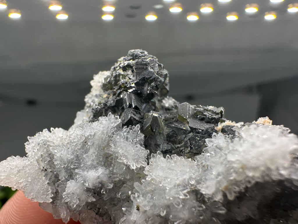 Sphalerite Cleiophane on Quartz, Krushev Dol Mine, Bulgaria