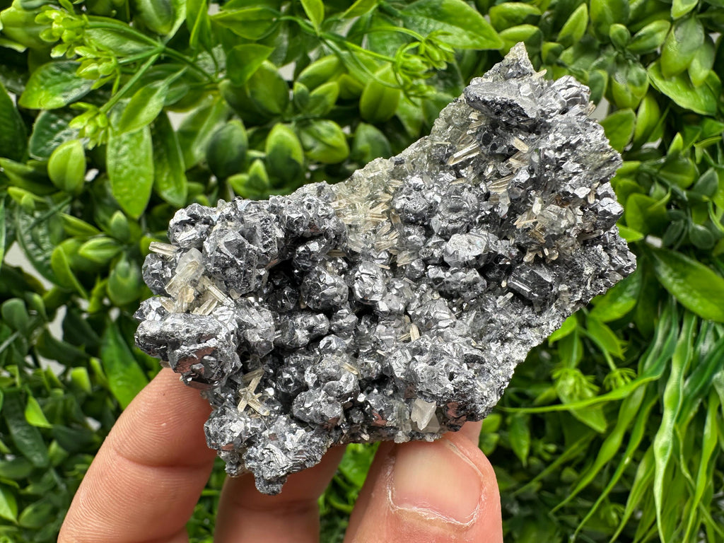 Stunning Shiny Galena,Sphalerite on needle Quartz,from Borieva mine,Bulgaria natural mine Souvenir crystal,collectors speciment,gift,stone