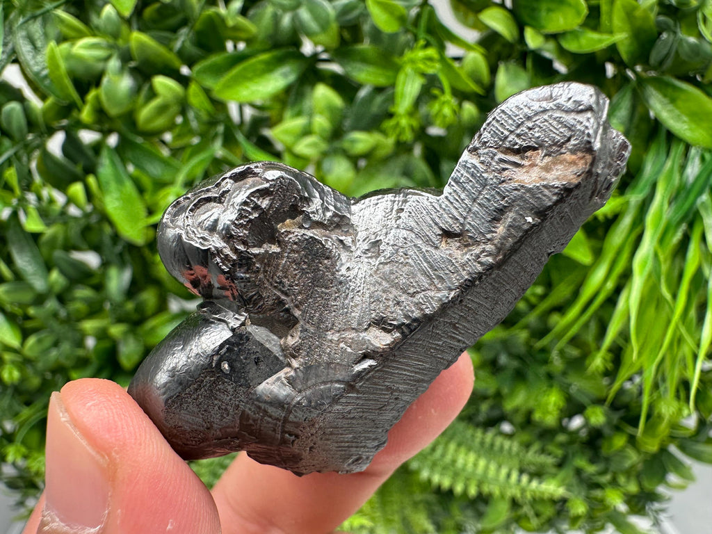 Botryoidal Black Hematite Specimen: Moroccan Crystal for Reiki Chakra