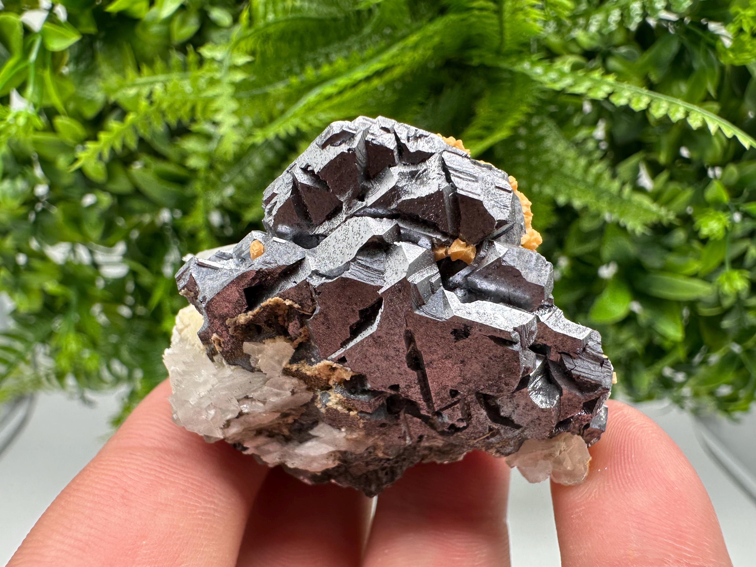 Amazing Galena spinel law on Quartz whit Siderite,from Krushev dol mine,Bulgaria,natural,collection mineral specimen,home decor crystal,souv