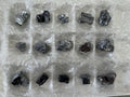 Shiny Galena Cluster Chunks: Borieva Mine Minerals (Set of 15)