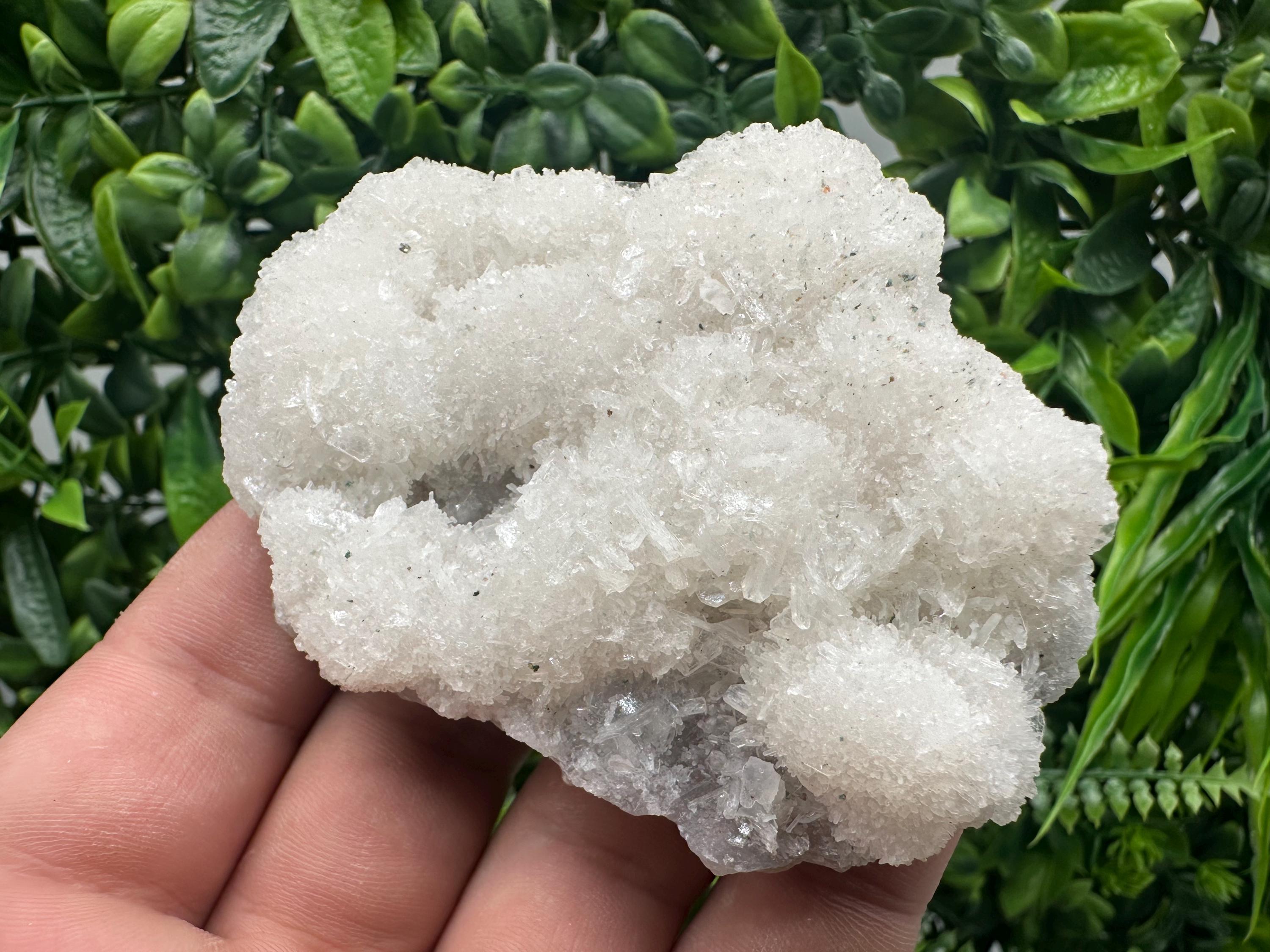 Apophyllite Stilbite on Chalcedony, India Mineral Specimen