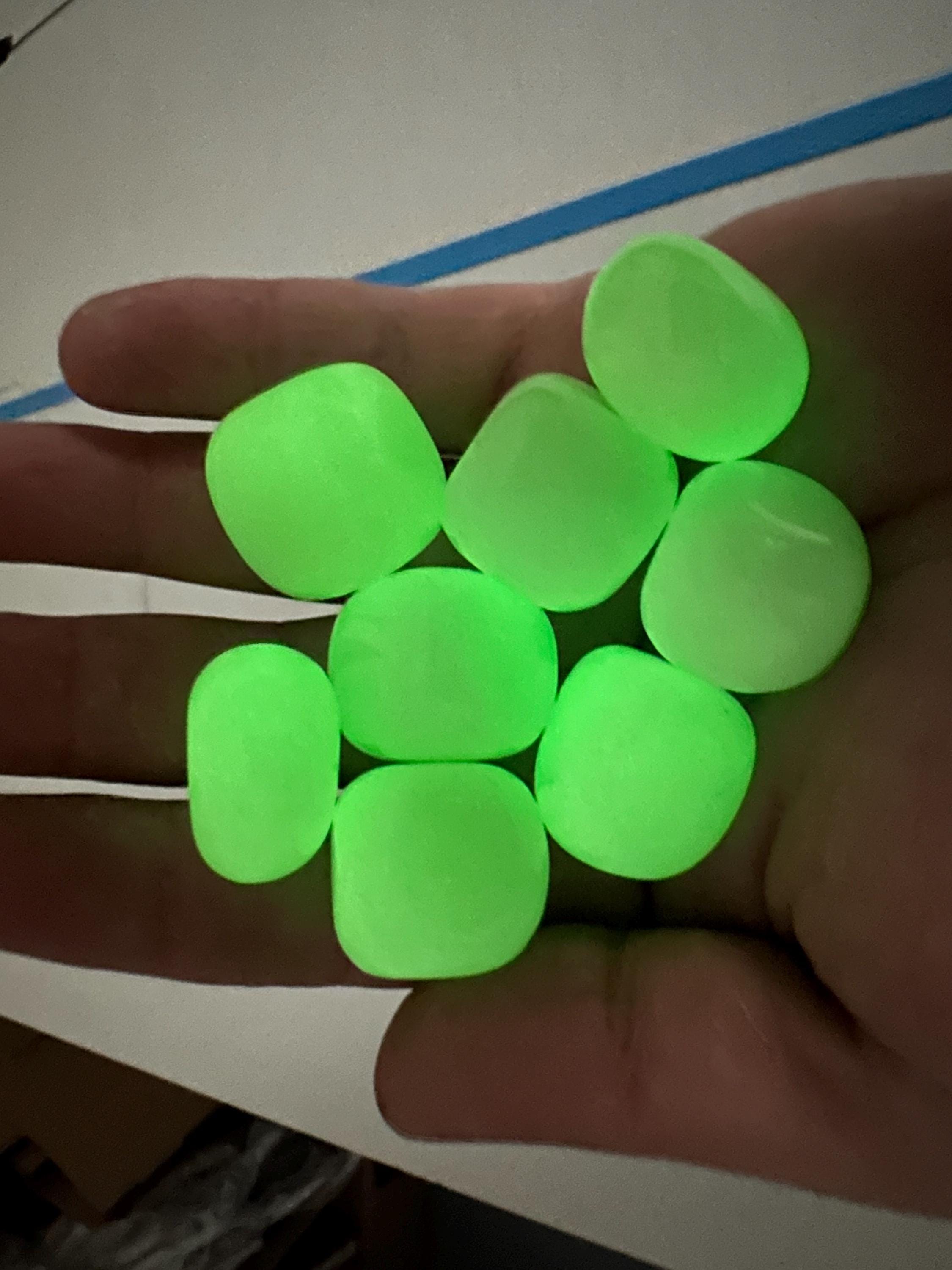 Luminous Tumble Stone: Glow in the Dark Healing Crystal