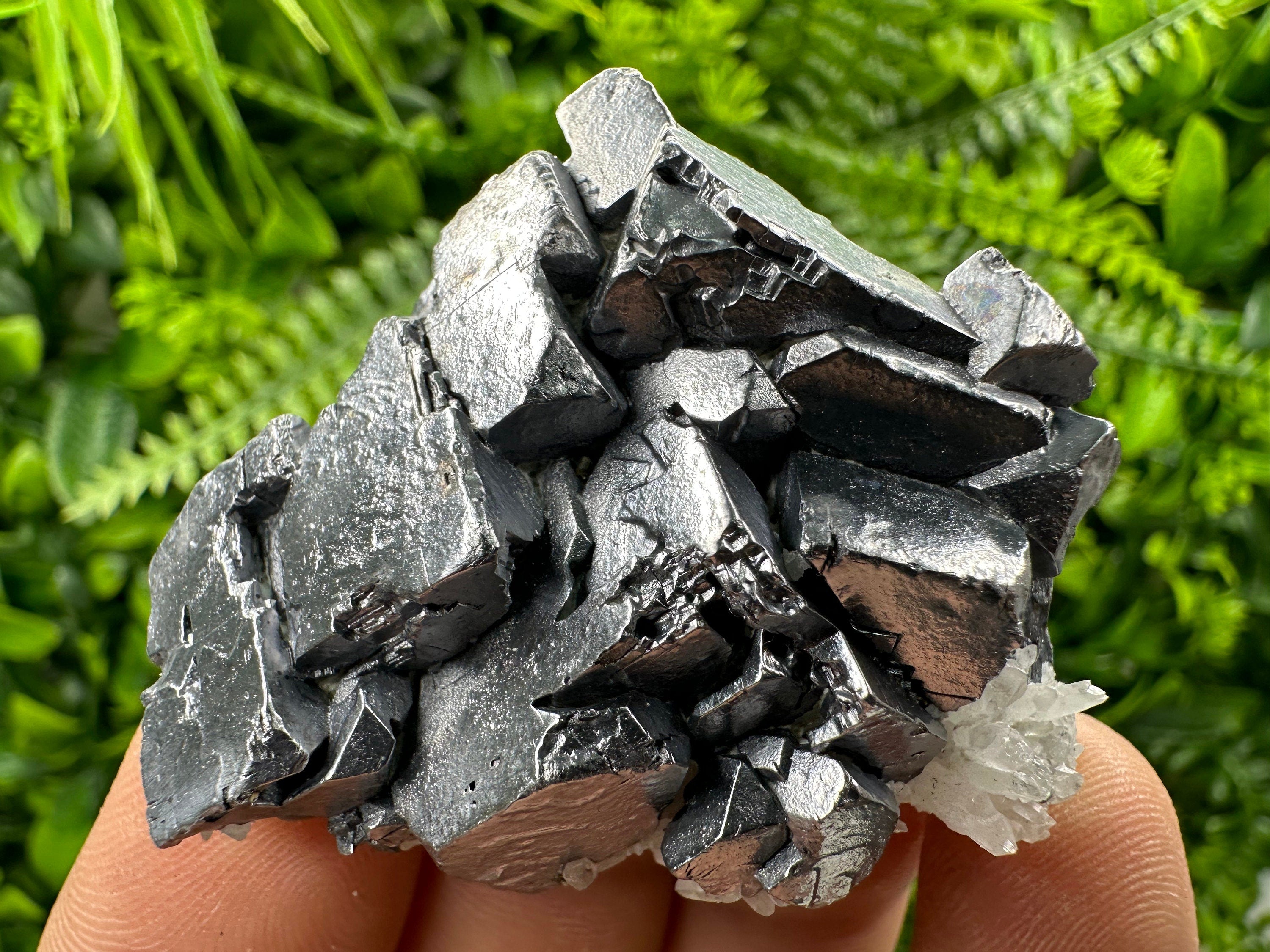 Skeletal Galena with Quartz, Natural Minerals, Bulgaria