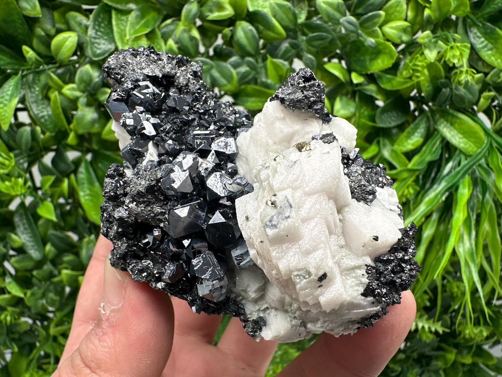 Galena Sphalerite Mineral Specimen: Calcite, Borieva Mine