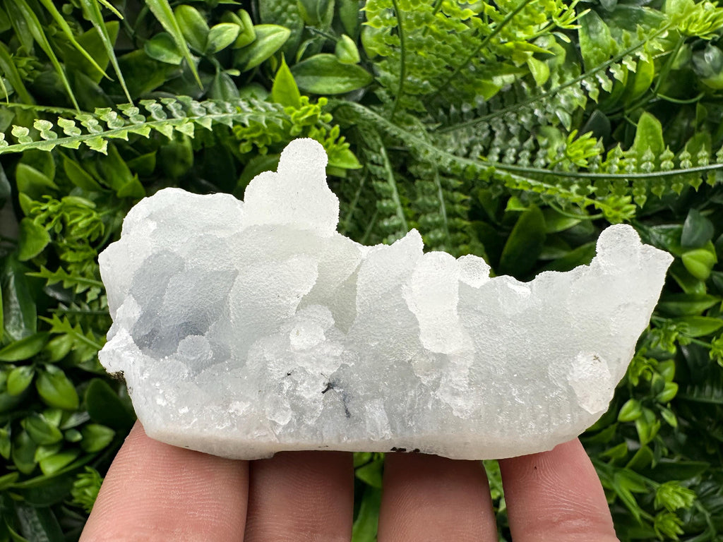 Natural Chalcedony Specimen: India Crystal, Rare Home Decor (10/6/3.5 cm)