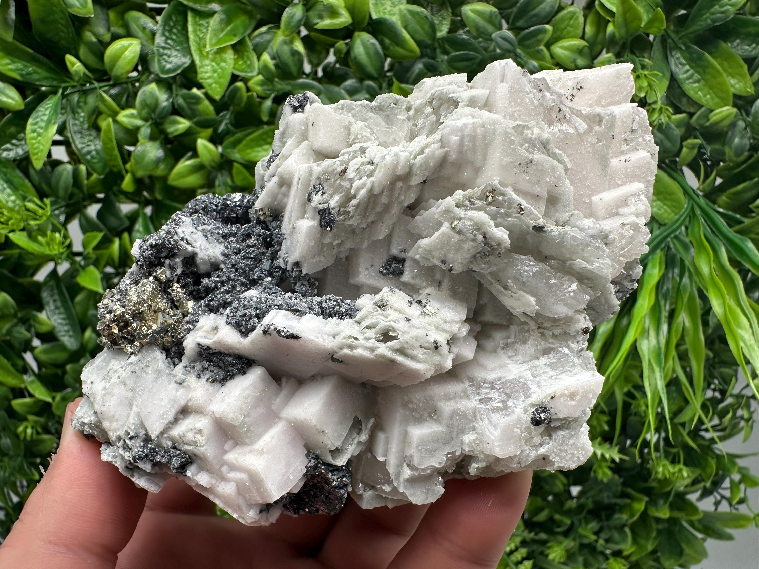 Galena Sphalerite Calcite Mineral Specimen, Madan Bulgaria