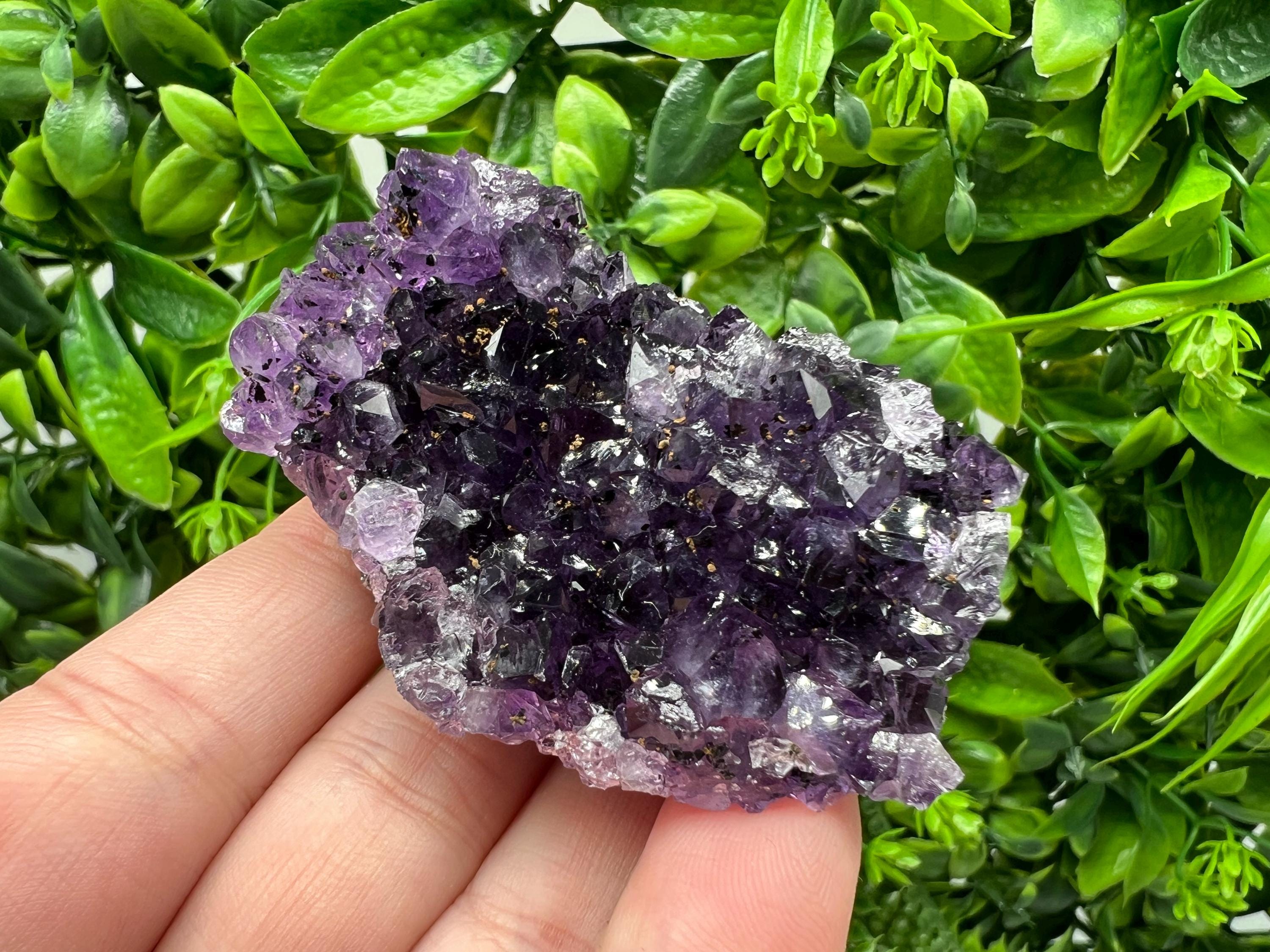 Uruguay Amethyst Crystal: Purple Quartz Home Decor, Energy Stone