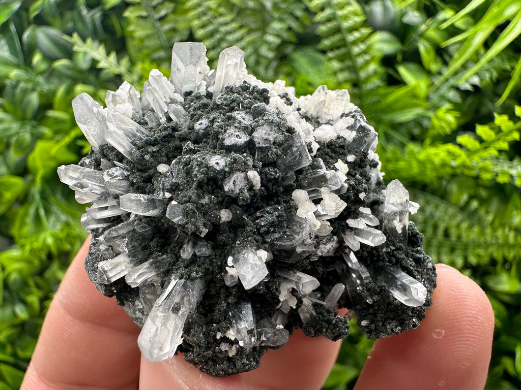 Quartz with Calcite and Chlorite: Borieva Mine, Bulgaria