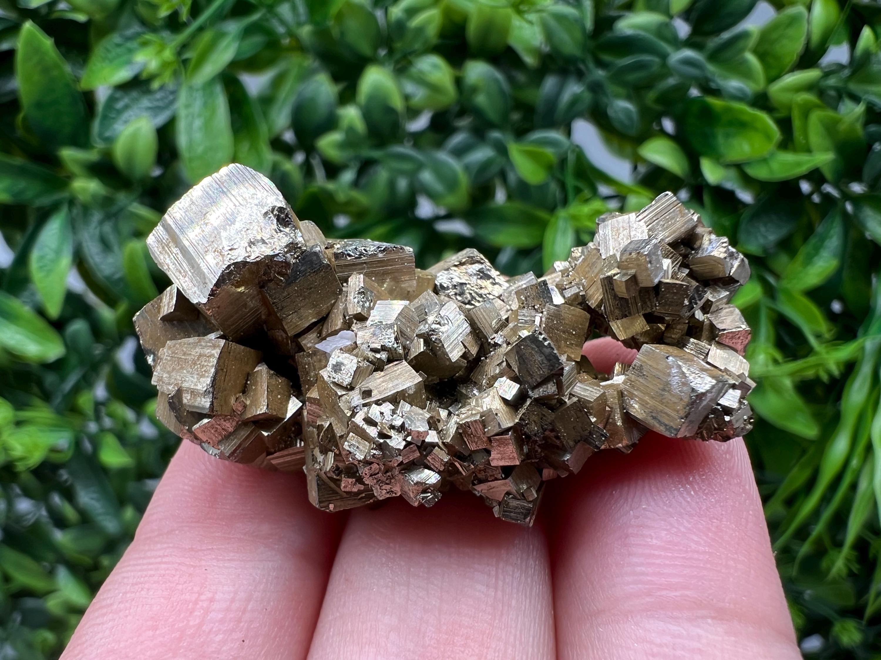 Wonderful Rainbow Pyrite whit Calcite,natural minerals souvenir Crystal,collection stone,rare minerals,home decor,Borieva Bulgaria
