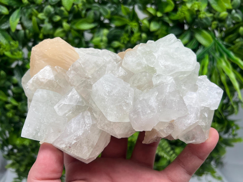 EXSTA Large Apophyllite,Stilbite on Chalcedony,natural,collection mineral specimen,India Mineral,Crystal,Stone Mineral Specimen IndiaCrystal