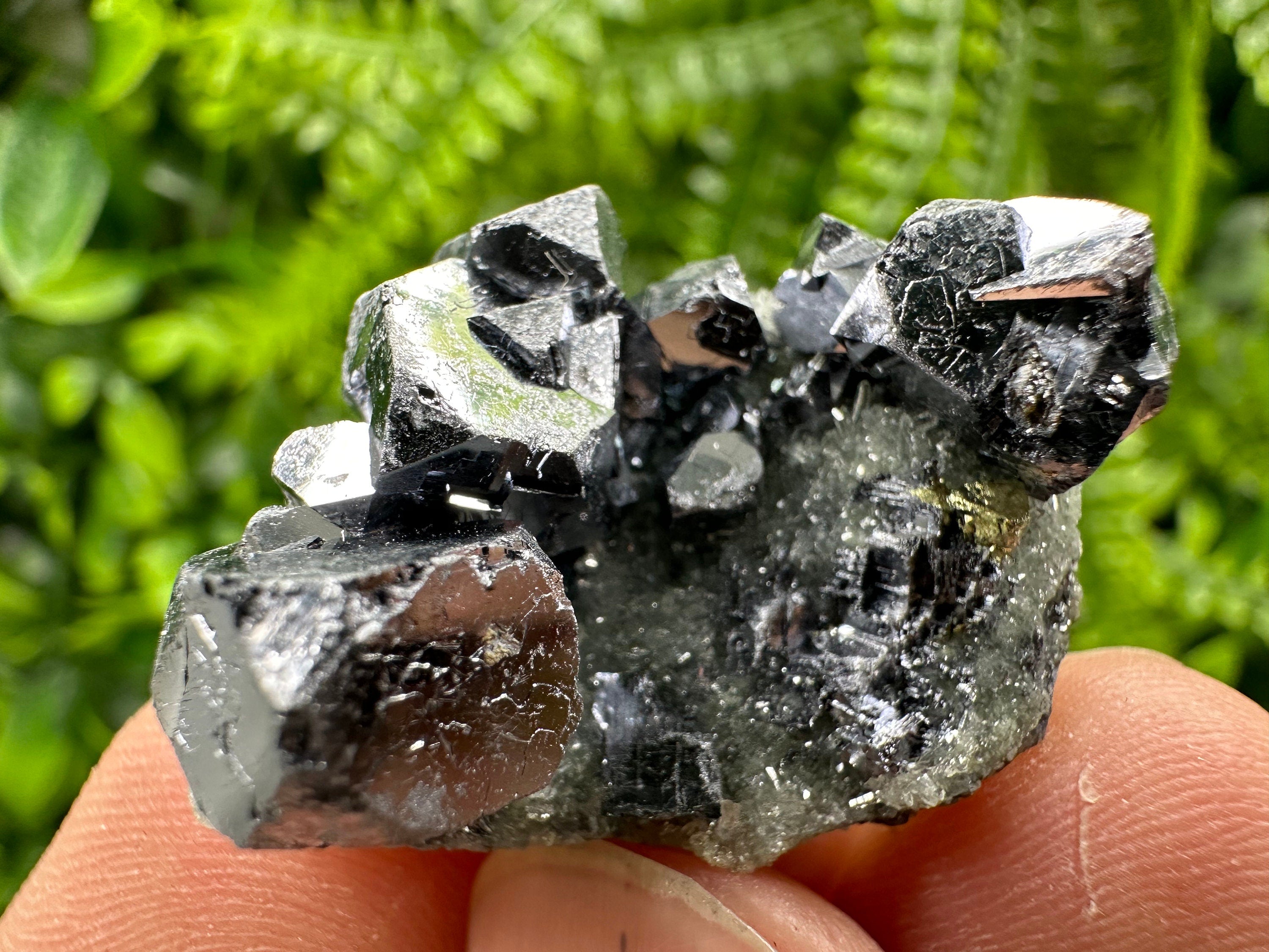 Galena Chalcopyrite on Quartz: Crystal Mineral Specimen, Borieva Mine