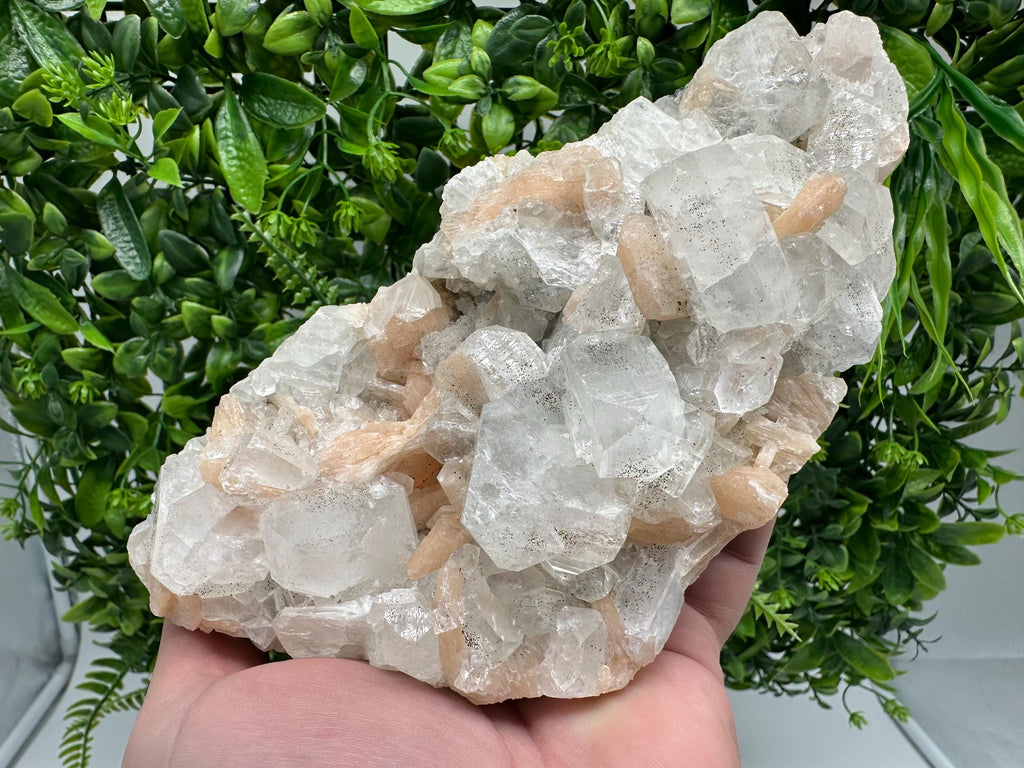 STUNNING Apophyllite,Stilbite,on CHALCEDONY,natural,collection minerals specimen,India ,Mineral,Crystal,Stone Mineral Specimen India Crystal