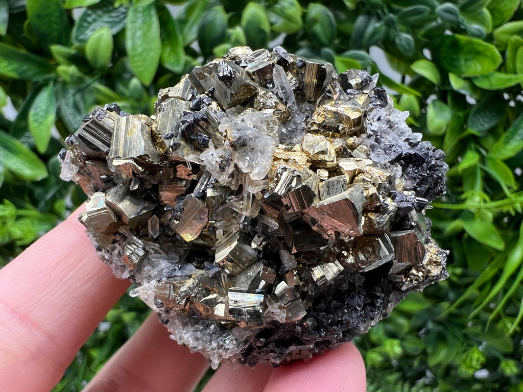 Stunning Pyrite on Quartz,Calcite from Borieva mine,Madan,Bulgaria,natural,collectible mineral specimen,home decor stone,collection crystal