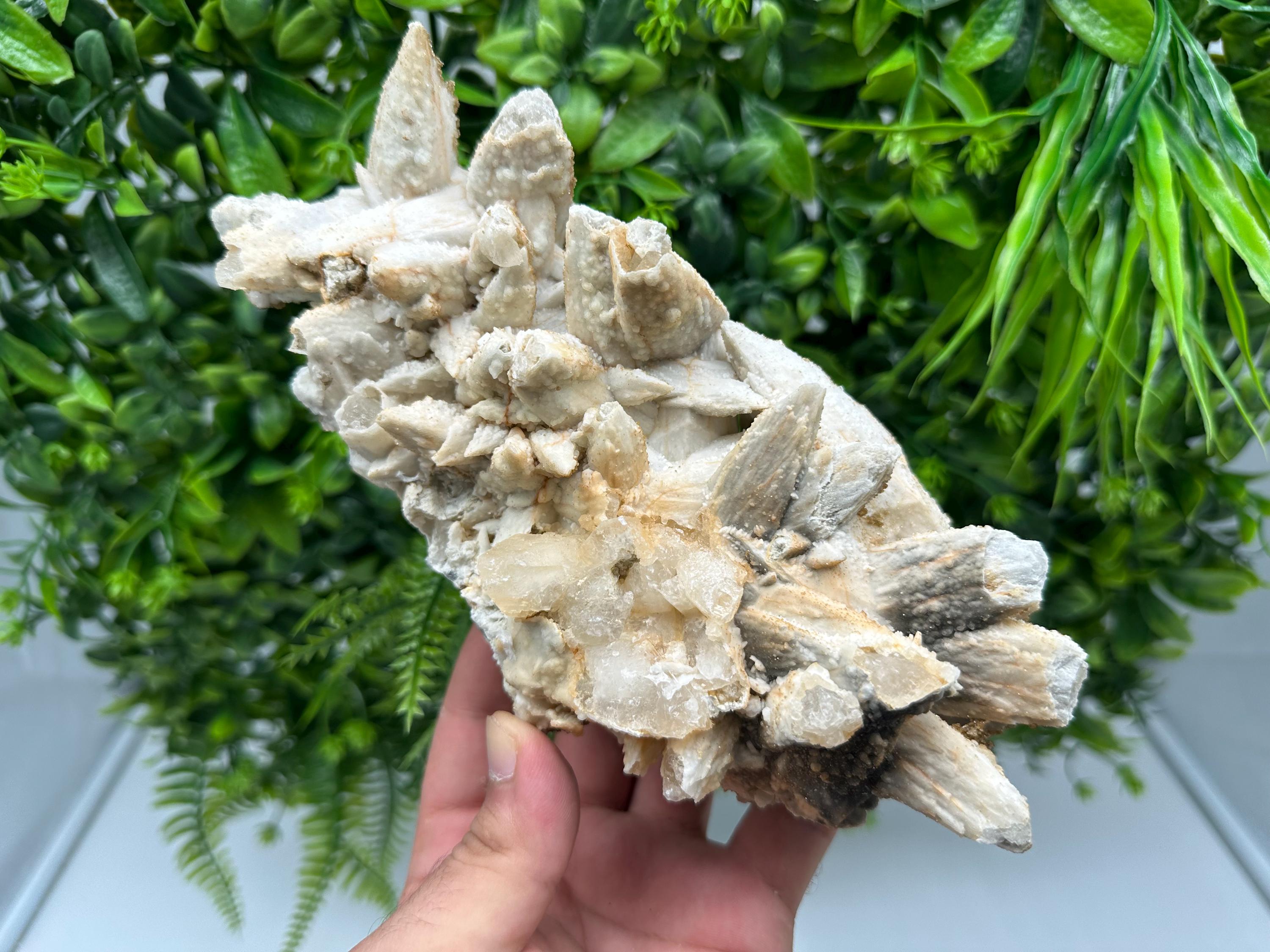 Stunning Brown Rhodochrosite on Calcite,Chalcedony,from Djurcovo mine,Bulgaria,natural collection mineral specimen,home decor crystal,gift
