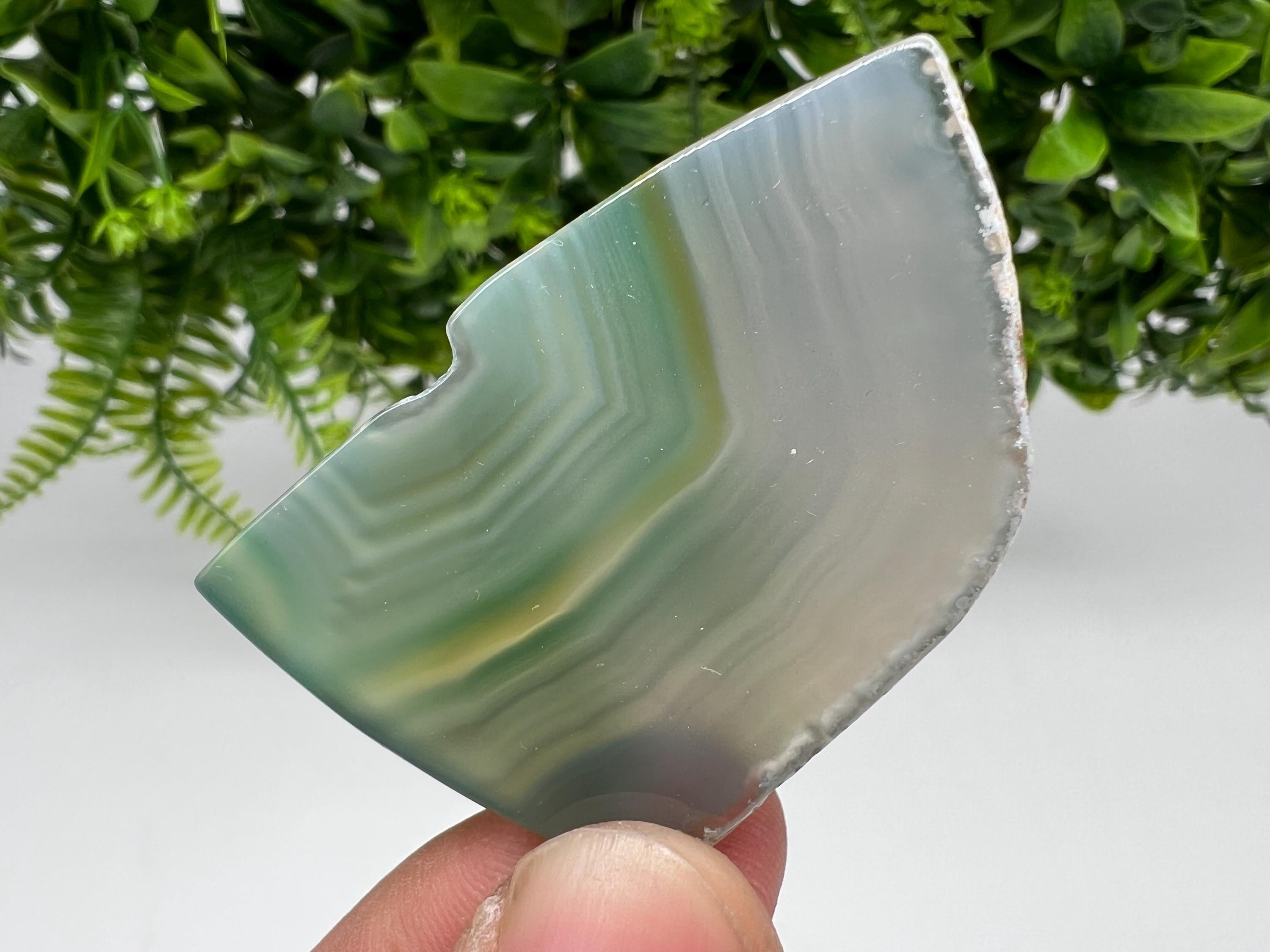 Small Agate Slice: Polished Spiritual Healing Crystal Coaster