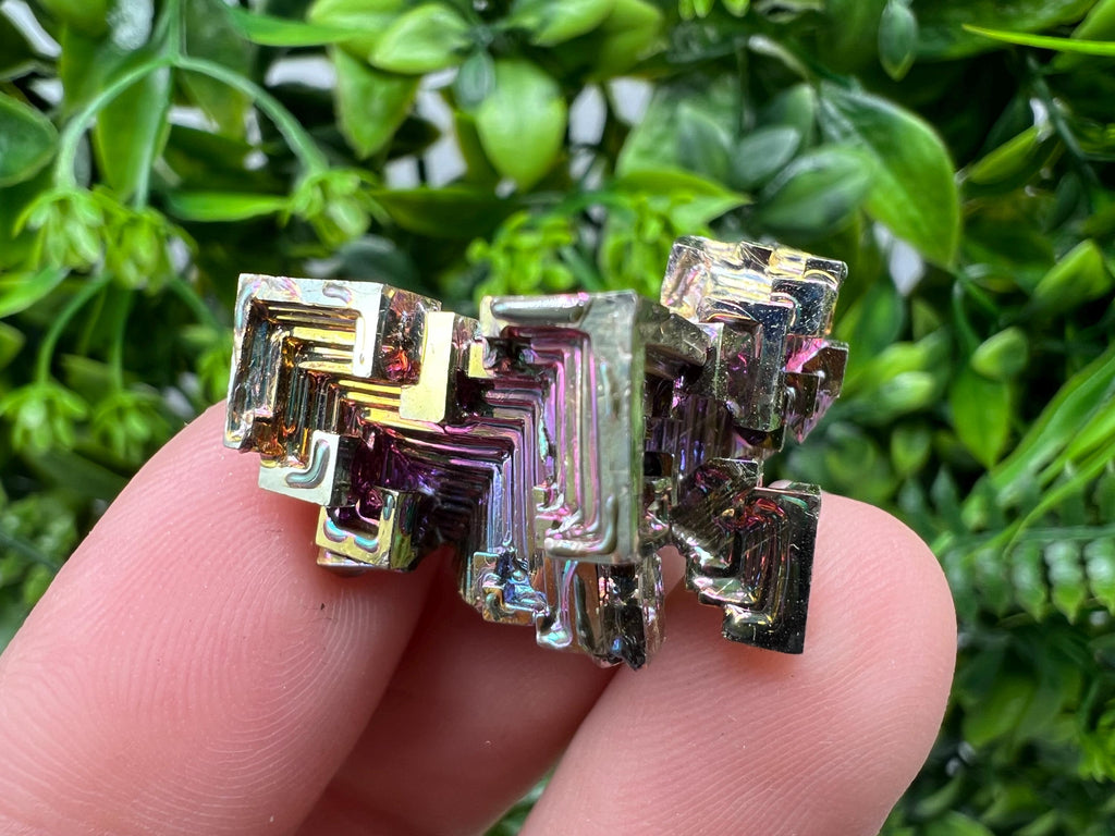 Rainbow Bismuth Crystal: Rare Gemstone Specimen, 16 grams