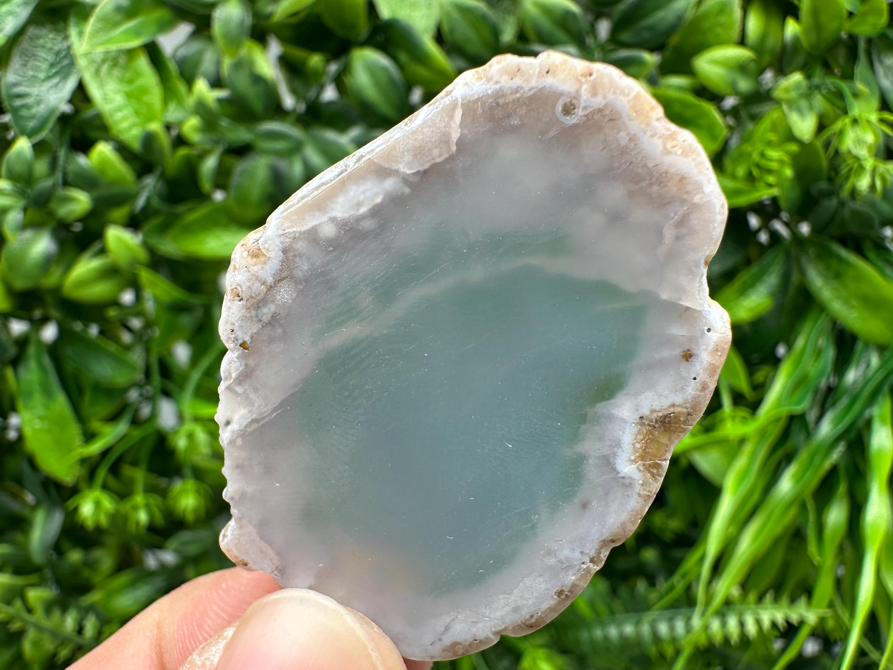 Small Agate Slice: Polished Quartz Crystal, Spiritual Healing Stone