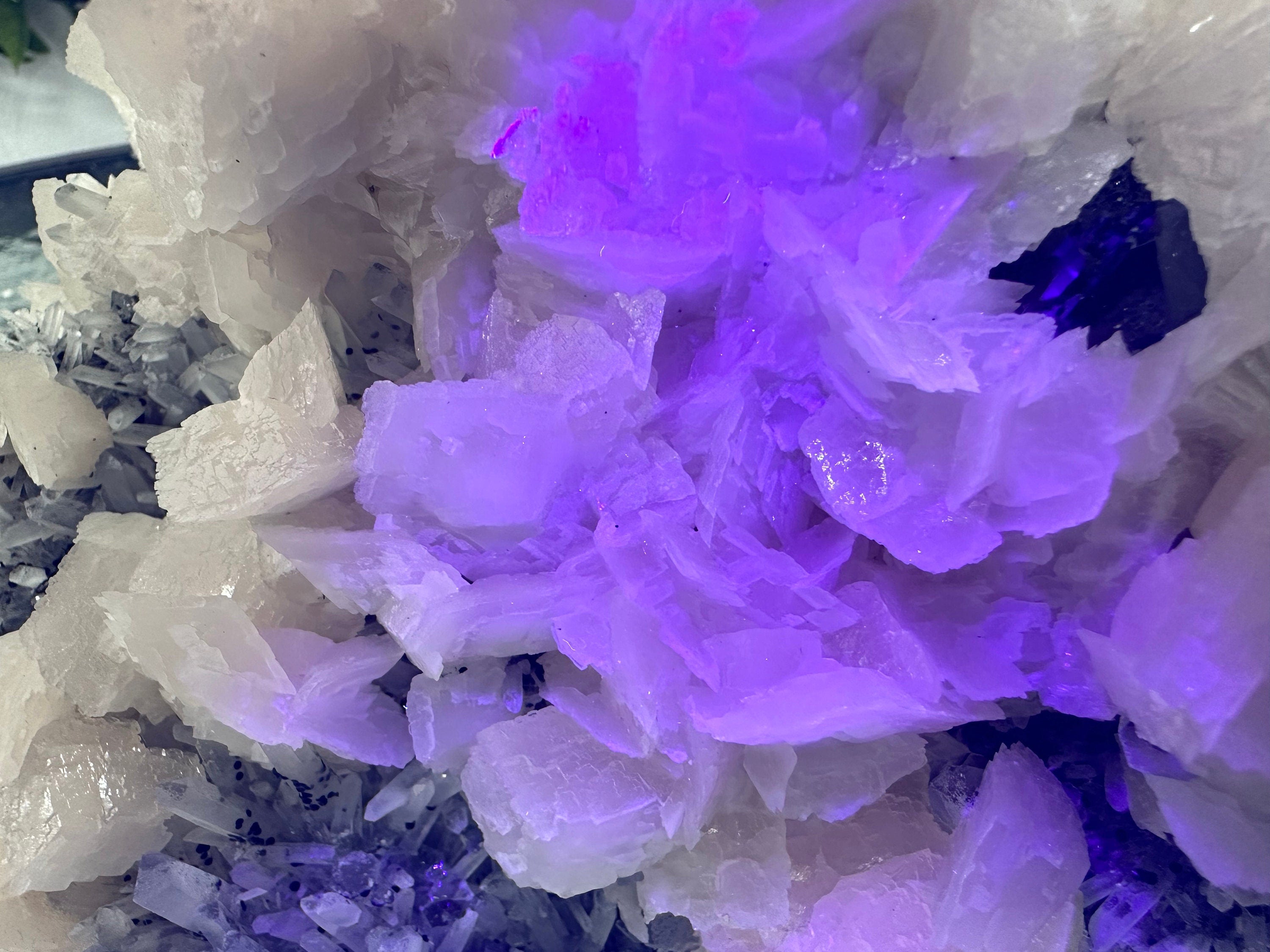 Sphalerite Calcite on Quartz, Borieva Mine Mineral Specimen