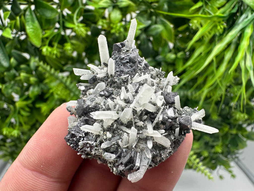 Wonderful Sphalerite on Quartz,From Borieva mine,Bulgaria,natural mineral,collection crystal,home decor stone,rare cluster,gift,souvenir