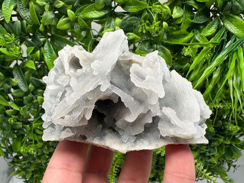 Blue Chalcedony Quartz with Chlorite Inclusions, Krushev Dol Mine