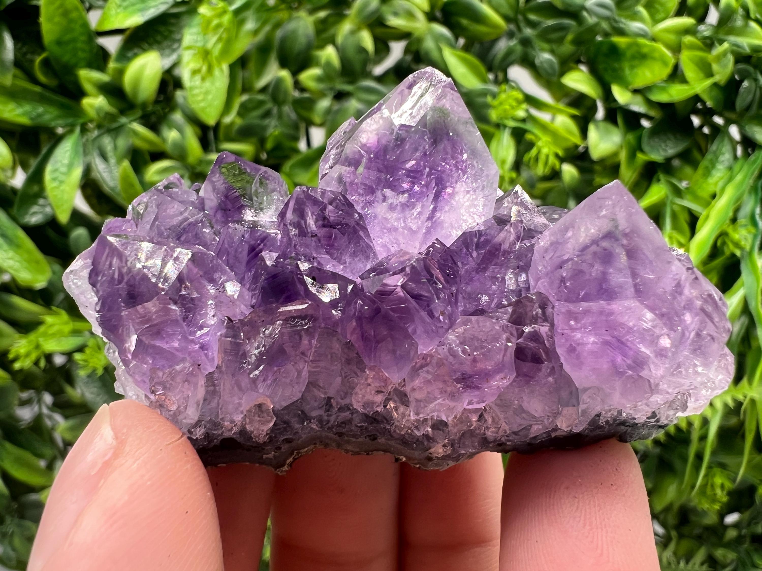 Uruguay Amethyst Crystal: Purple Quartz Home Decor - 57 Grams