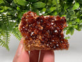 Citrine Crystal with Hematite Inclusions: Natural Phantom Cluster