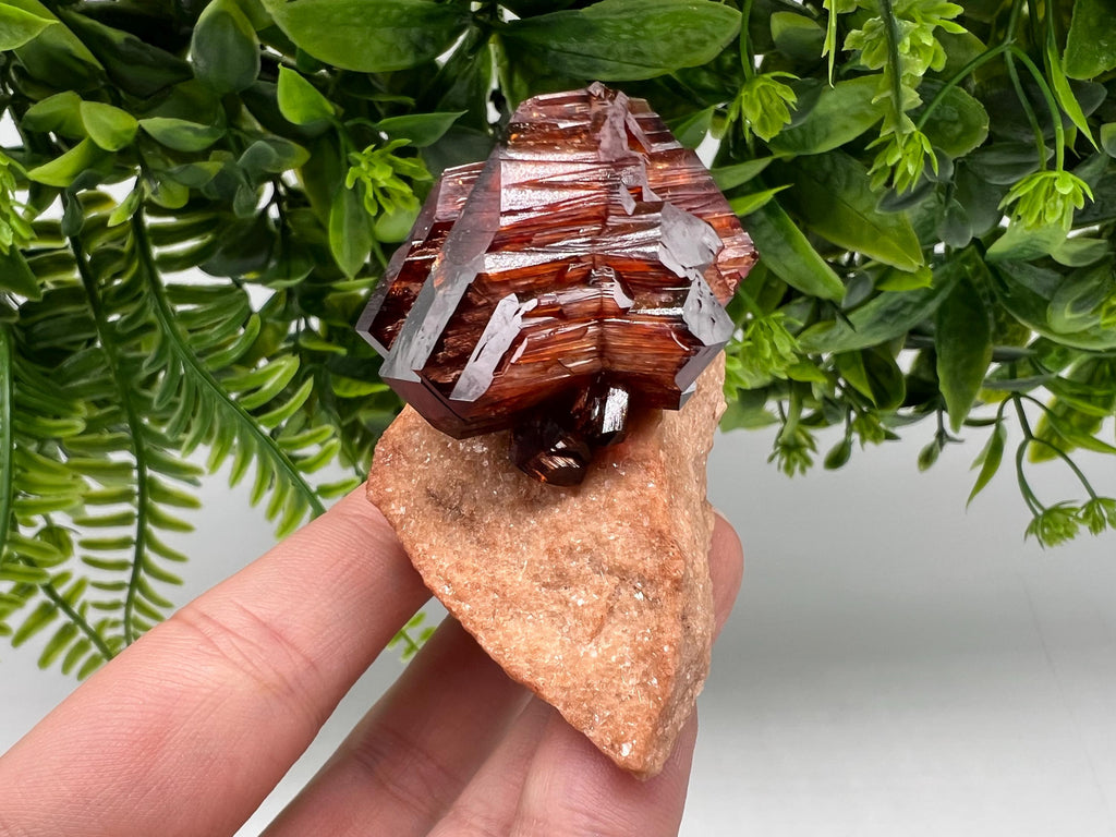 Orange-Brown Arcanite Mineral Specimen, Santa Ana Tin Mine
