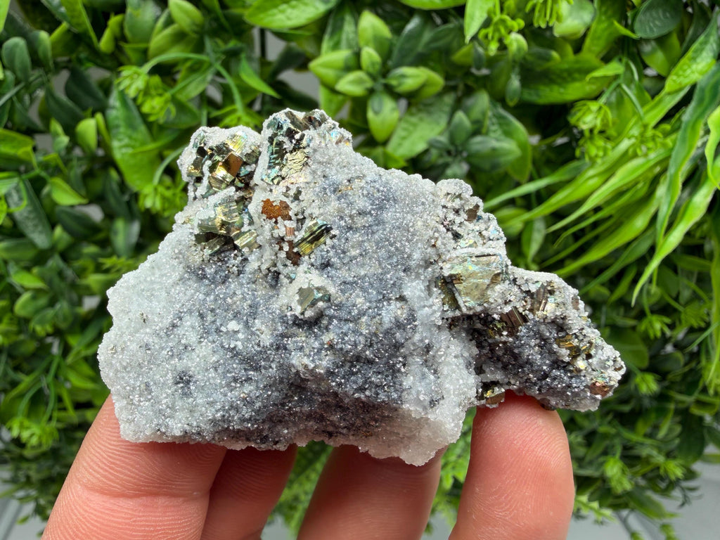 Pyrite Sphalerite Quartz Calcite Mineral Specimen, Krushev dol Mine
