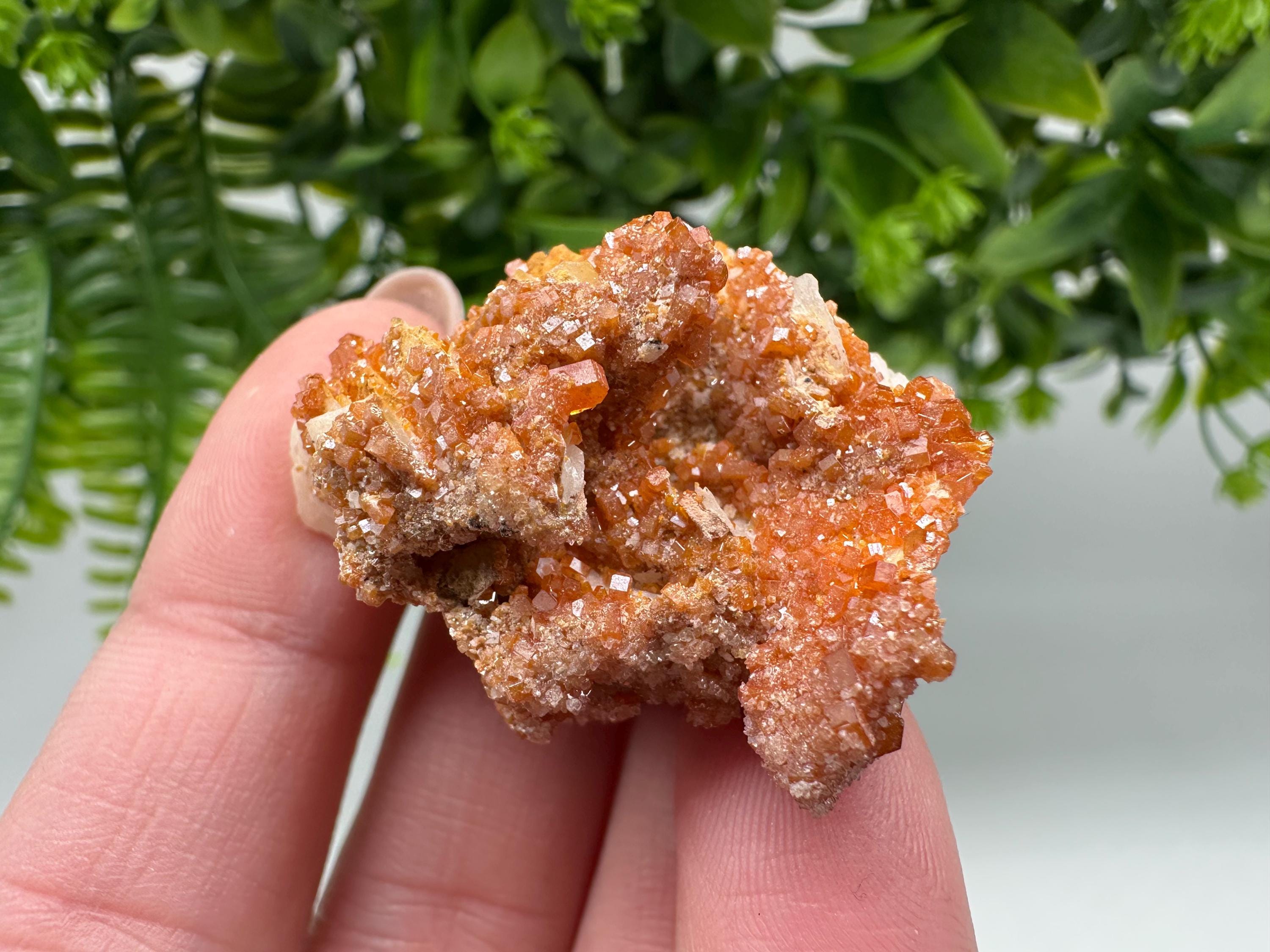 Red Vanadinite on Barite from Marocco,crystal minerals Speciment cluster Vanadinite crystal Vanadinite Geology Vanadinite cluster minerals