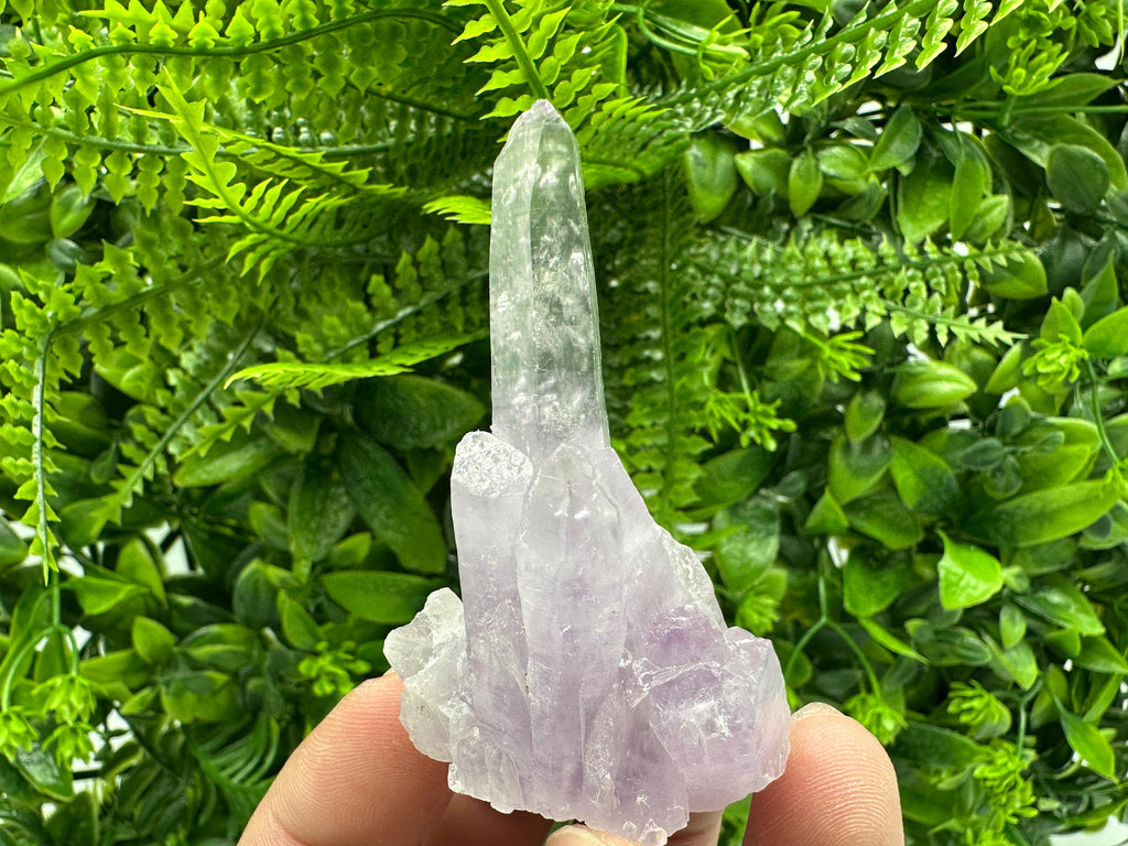 Phantom Amethyst Crystal, Cérusite Mineral Specimen
