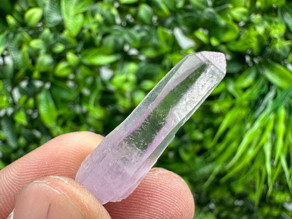 Amethyst Phantom Quartz Crystal: Chalcedony Chlorite Inclusions