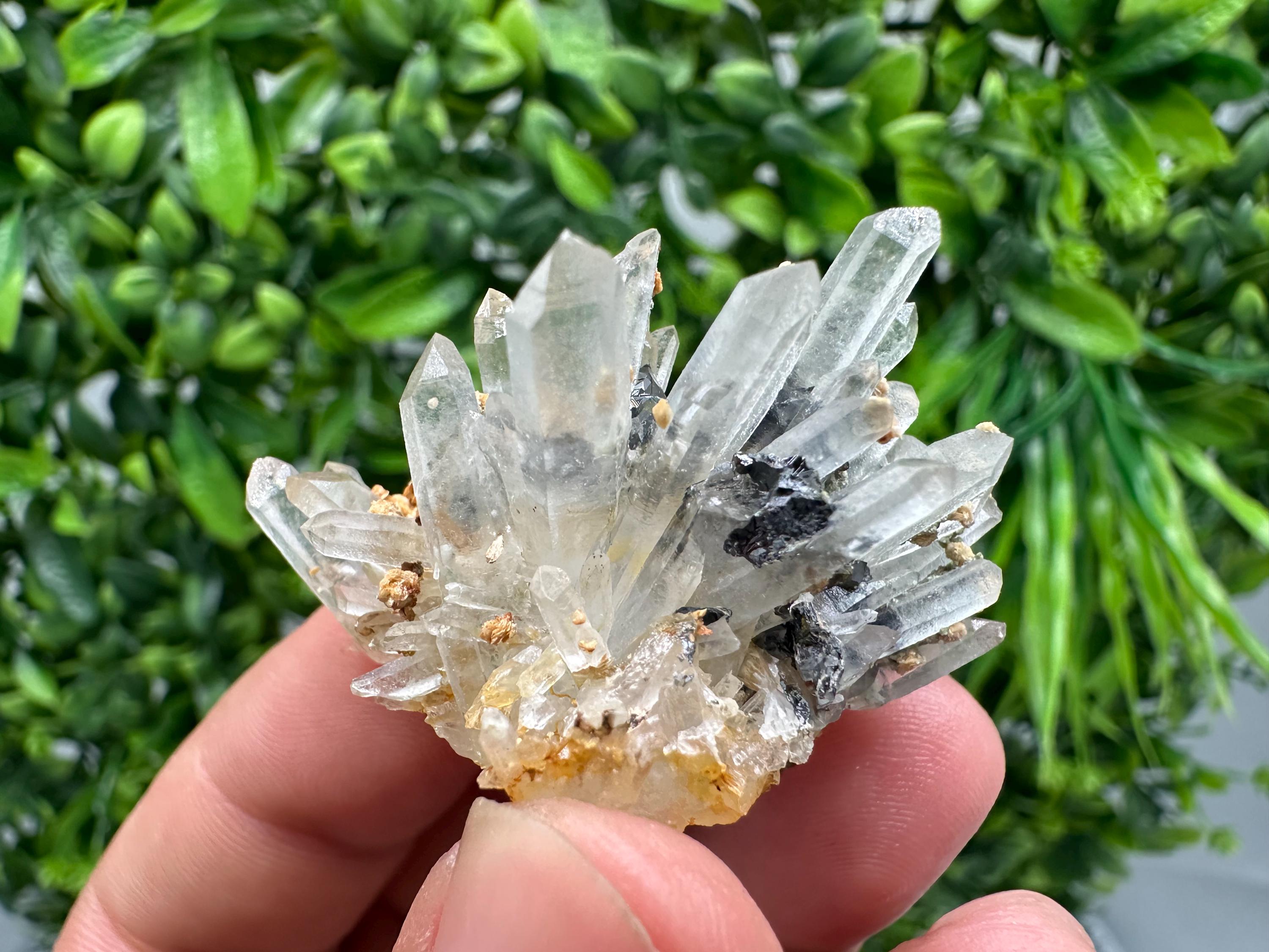 Stunning Quartz whit Siderite,Sphalerite,Hematite from 9th September mine,natural,collectible mineral specimen,home decor stone,gift,crystal
