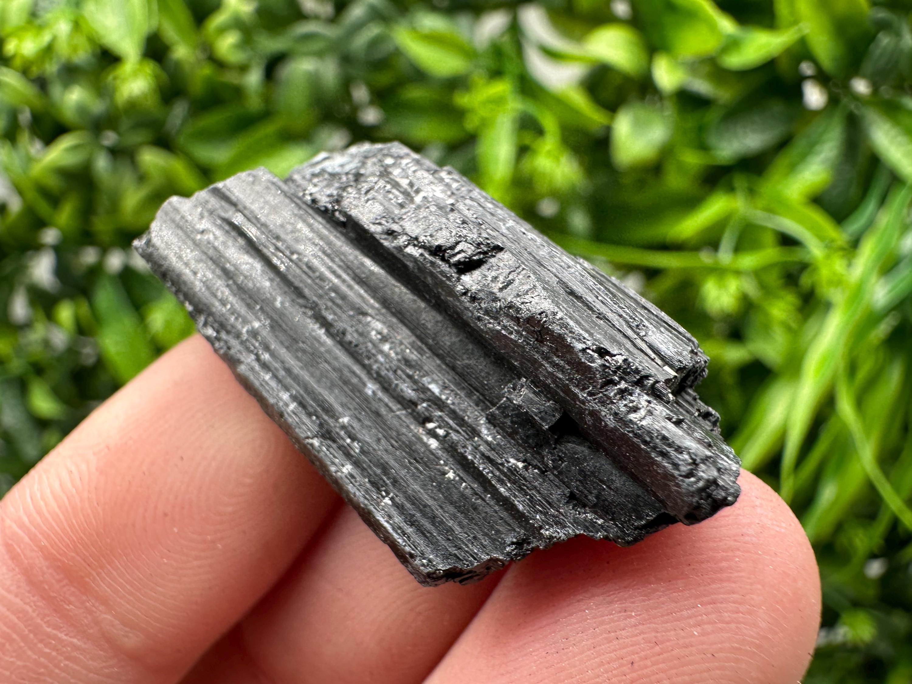 Natural Black Tourmaline Crystal – Raw Protective Stone, Healing Crystal, Grounding Mineral Gift
