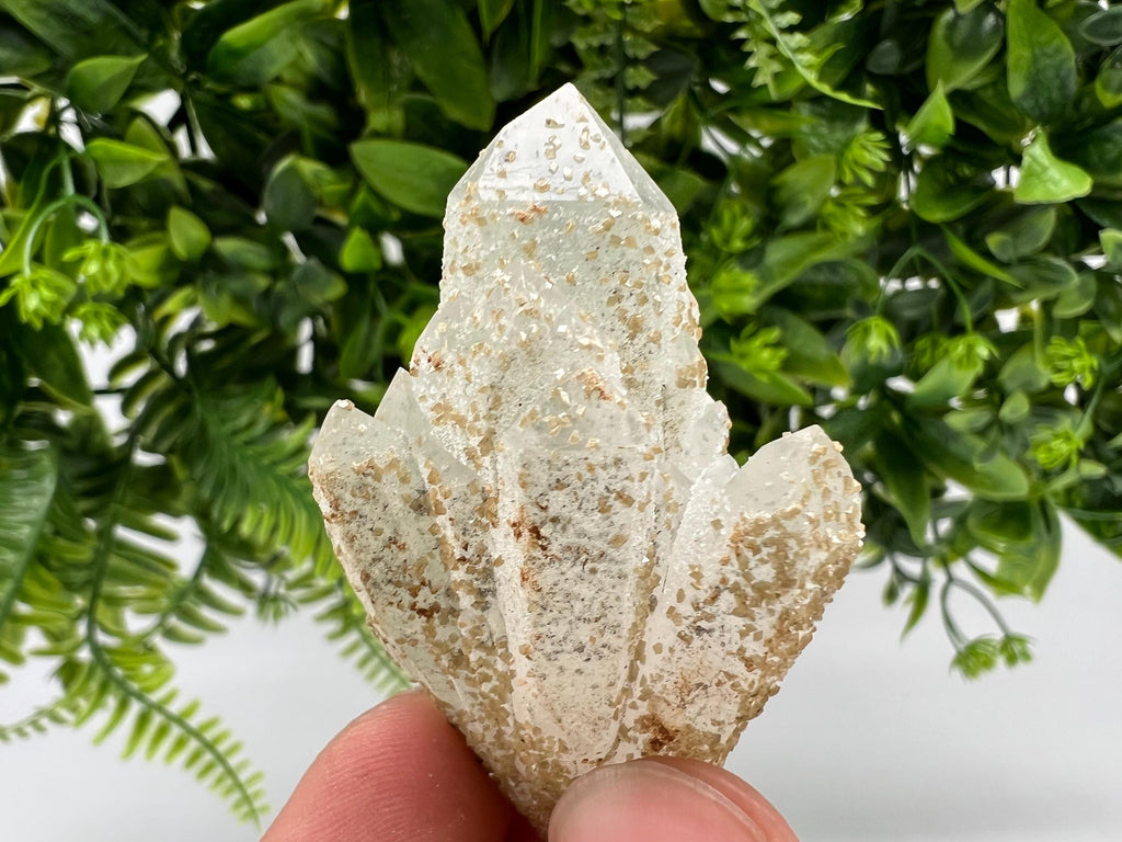 Quartz whit Brown Rhodochrosite from Djurcovo mine,Bulgaria,Quartz,Rhodochrosite cluster,natural mineral,collection crystal,mineral specimen