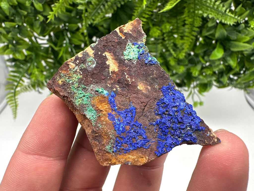 Moroccan Azurite Malachite Mineral Specimen, Rare Crystal