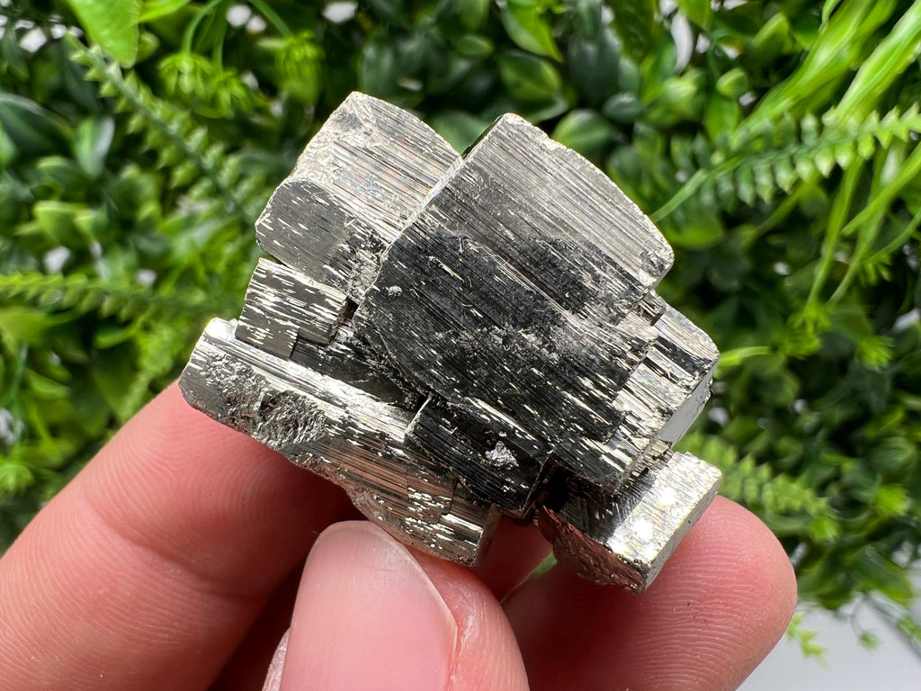 Rainbow Pyrite Hematite Cluster: Borieva Mine, Bulgaria